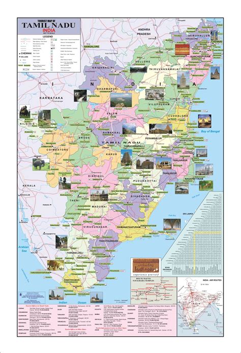 Tamil Nadu Tour Map