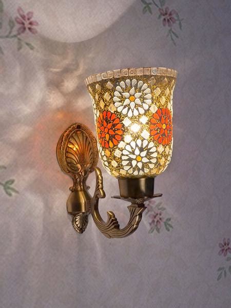WL000563 Meenakshi wall Light with Tilak Mosaic Glass Shades - 40 W