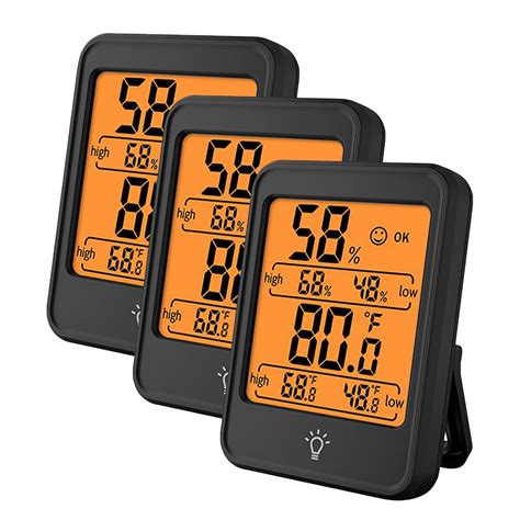 FZHOME Digital Hygrometer Indoor Thermometer, Thermometer for Room ...