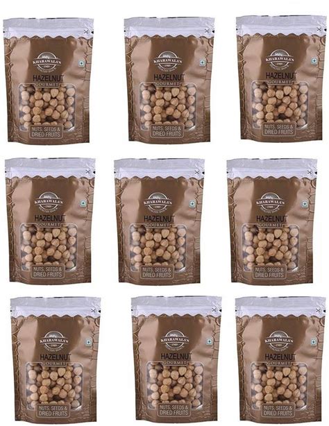 KHARAWALA'S United State Premium Jumbo Hazelnut (Pack of 9-200 Grams ...