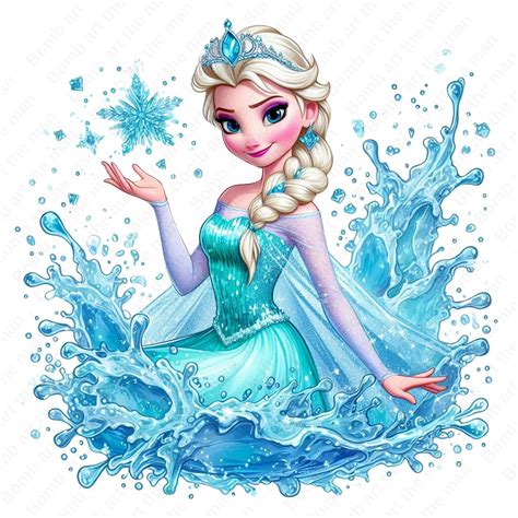 Frozen Princess Clipart, Princess Elsa Clipart, Elsa Splash Png, Frozen ...