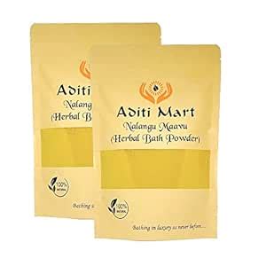 Aditi Mart Organic Nalangu Maavu/Ubtan Face Pack/Herbal Bath Powder ...