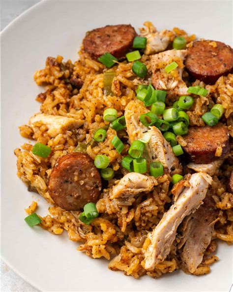 Cajun Chicken and Sausage Jambalaya (GF) - Well Fed Baker