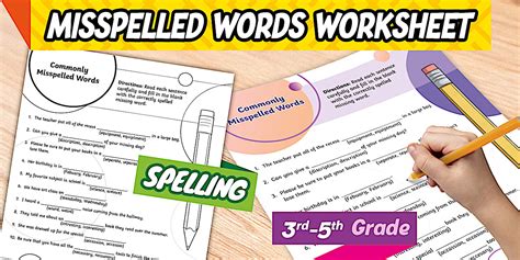 Commonly Misspelled Words 3rd Grade - 5th Grade | Twinkl USA