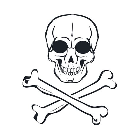 Skull and crossbones Human skull symbolism Generative Ai 27990867 PNG
