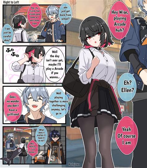 ellen joe, belle, and wise (zenless zone zero) drawn by kulojawa | Danbooru