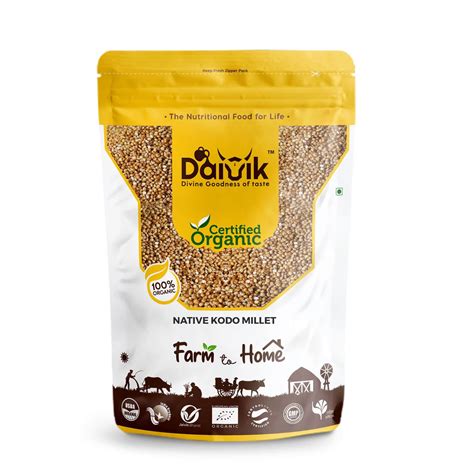 Buy DAIVIK - Native Kodo Millet-Kaattu Varagu Arisi - 1 Kg Online at ...