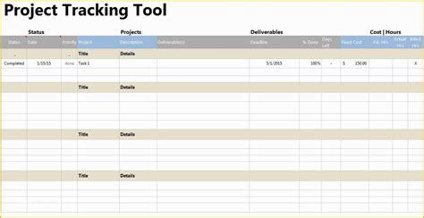 Excel Project Tracker 的图像结果