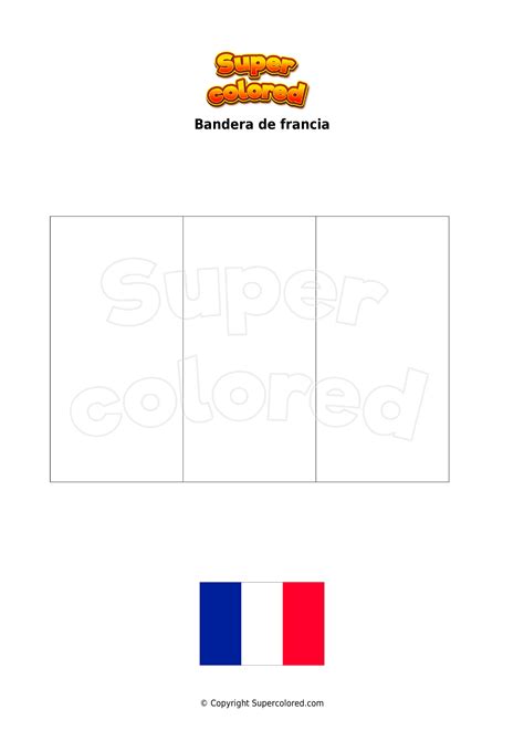 Página Para Colorear De La Bandera De Francia