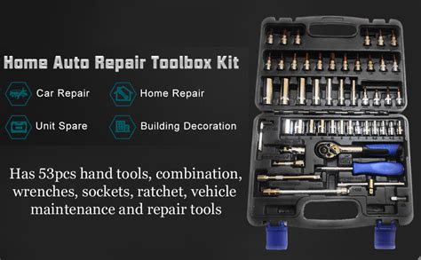 SNE -Hand Toolkit Premium Socket Wrench Tool Set 53 Pcs 1/4 Drive ...