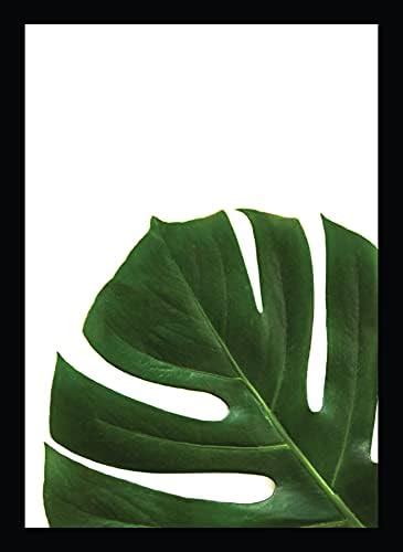 BIRD'S MIND Synthetic Wood Wall Hanging Tropical Art Leaves Photo ...