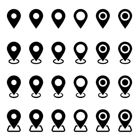 Map Pin Location Icon Vector 的图像结果