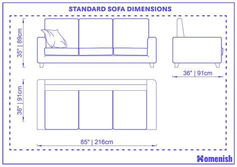 Sofa Dimensions Standard | Sofa Sizes and Dimensions – MIQG