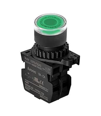 Autonics S2PR-P3GAD Illuminated LED Push Button (Non-Flush), ø22/25 ...