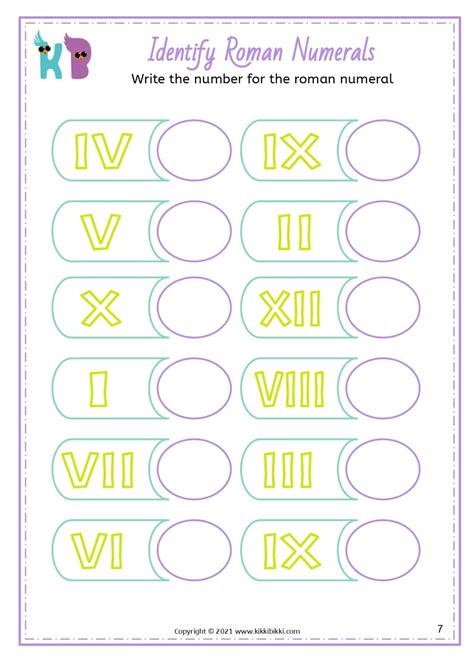 ROMAN NUMERALS for Kindergarteners - KikkiBikki