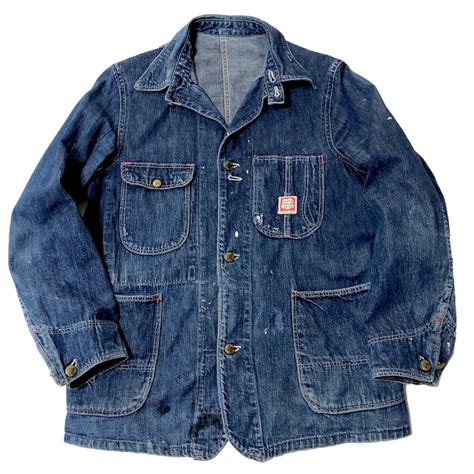 チンスト 40s SUPER ROYAL BLUE デニム カバーオールジャケット【36ーS】 | BACK IN THE DAYZ.