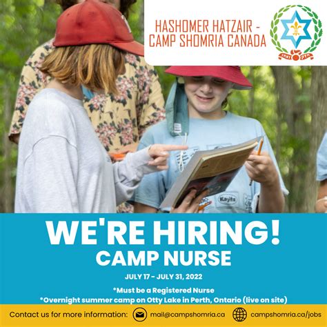 Join our team - Camp Shomria