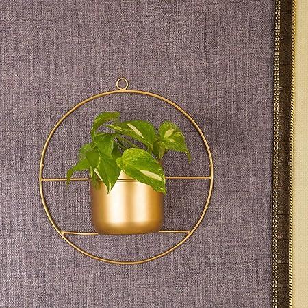 SIRAAJ Wall Hanging Metal Planter Pots for Plants Indoor Living Room ...