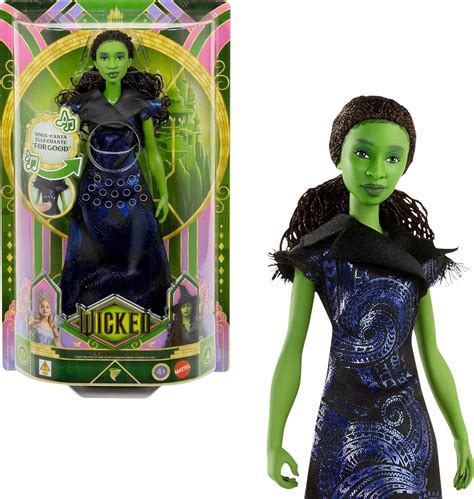 Amazon.com: Mattel Universal Pictures’ Wicked: for Good Singing Elphaba ...