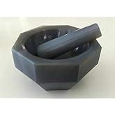AGATE (Pestle & Mortar) 4 inch : Amazon.in: Home & Kitchen