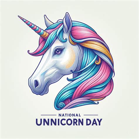 Premium Vector | Illustrate Vector National Unicorn Day Post for Social ...