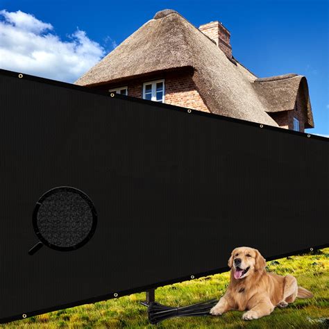 Shade&Beyond Privacy Screen Fence, Net Cover with Grommets, Patio ...