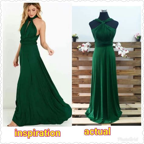 Infinity Dress EMERALD GREEN floor length with tube attached | Lazada PH