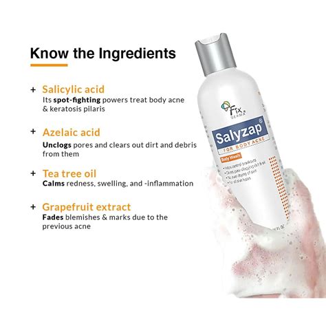 Buy FixDERMA Salyzap For Acne Body Wash - Cureka