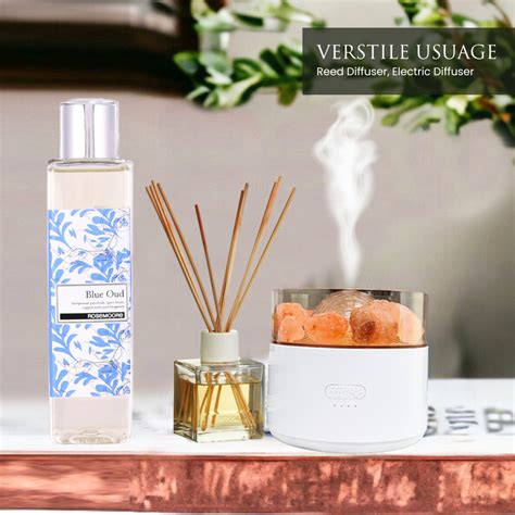 Home Rosemoore Blue Oud Scented Reed Diffuser Refill Oil 200 ml