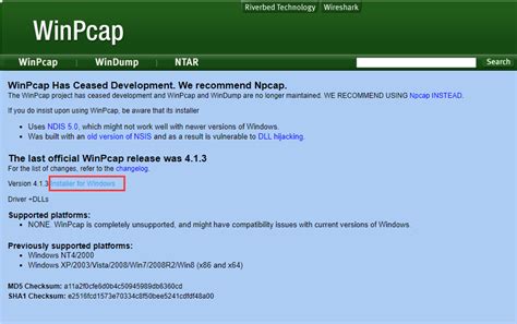 Using WinPcap 的图像结果