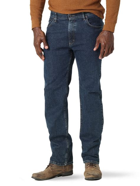 Wrangler Authentics Men's Regular Fit Comfort Flex Waist Jean, Dark ...