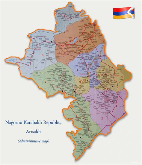 Armenia Azerbaijan Nagorno Karabakh Map - MollyNamatjira