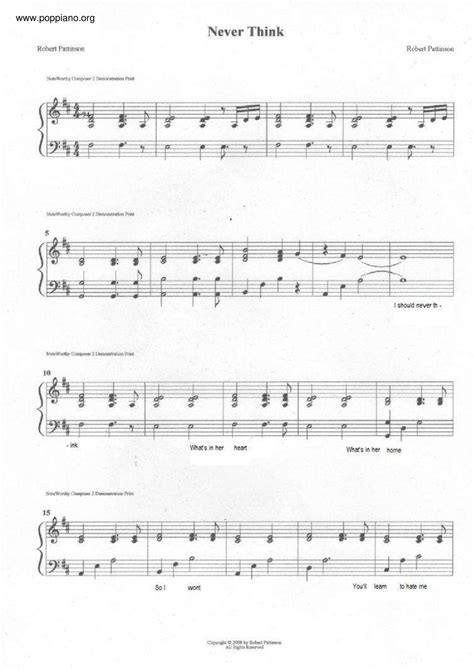 Robert Pattinson Never Think