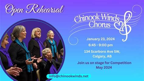 Chinook Winds Chorus Open Rehearsal , Scarboro United Church, Calgary ...