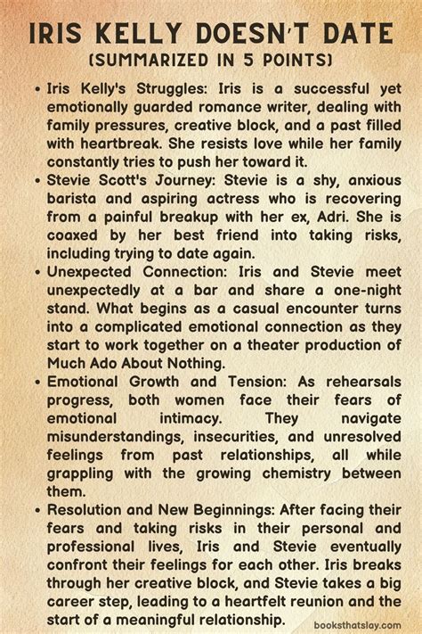 Iris Kelly Doesn’t Date Summary, Characters and Themes