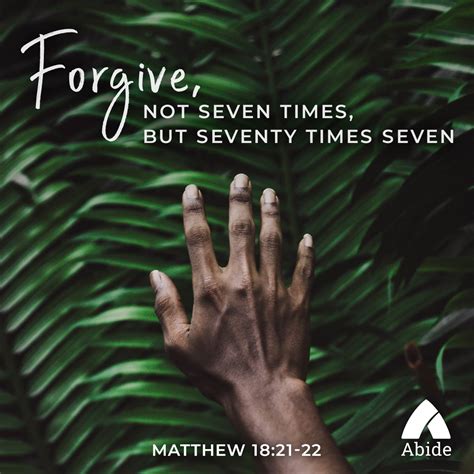 Seventy Times Seven - Matthew 18:21-22 | Abide