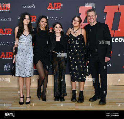 Los Angeles, USA. 27th Mar, 2023. Matt Damon, Luciana Barossa, Isabella ...