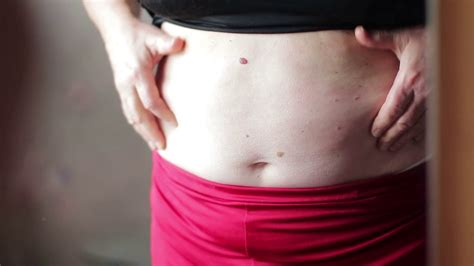 Cellulite On Stomach Of Elderly Woman Fat Stock Footage SBV-329234189 - Storyblocks