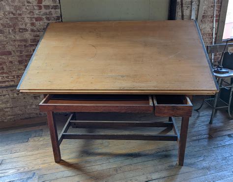 Vintage Drafting Table / Desk at 1stDibs | used drafting table for sale ...