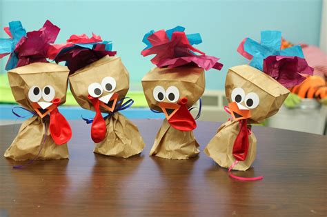 Paper Bag Turkey Craft Template
