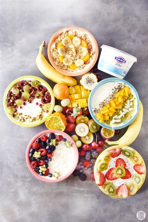 Greek Yogurt Bowls with Fruit and Toppings ⋆ Sprinkle Some Fun