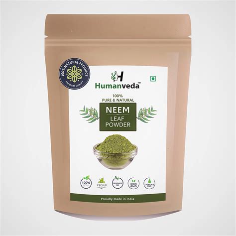 Humanveda Herbal & Natural Neem Leaves Powder (Azadirachta Indica) For ...