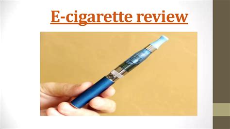 E cigarette review | PPTX