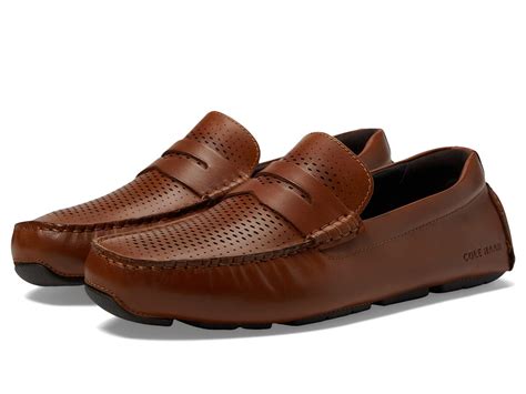 Cole Haan Grand Laser Penny Driver in Brown for Men | Lyst