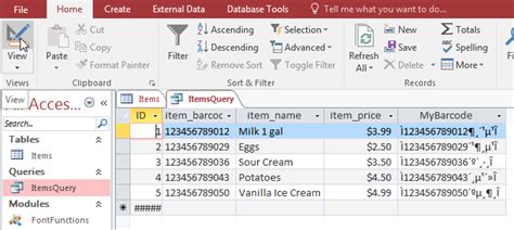 Image result for Access Query to Change Code to Text