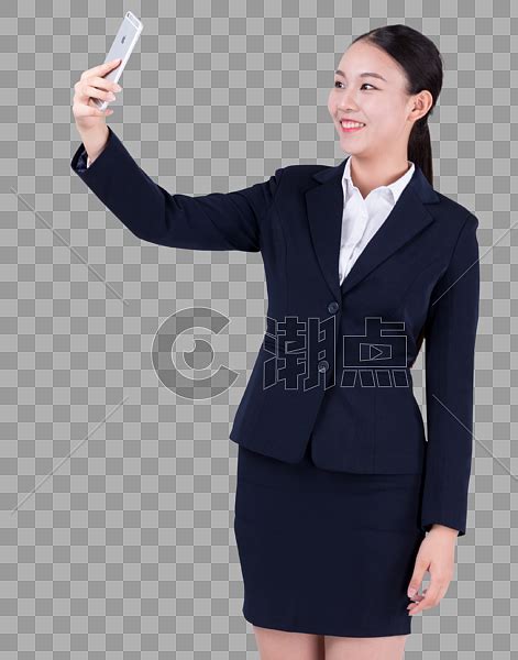 职场女性拿手机自拍图片元素素材下载-正版素材400246115-摄图网