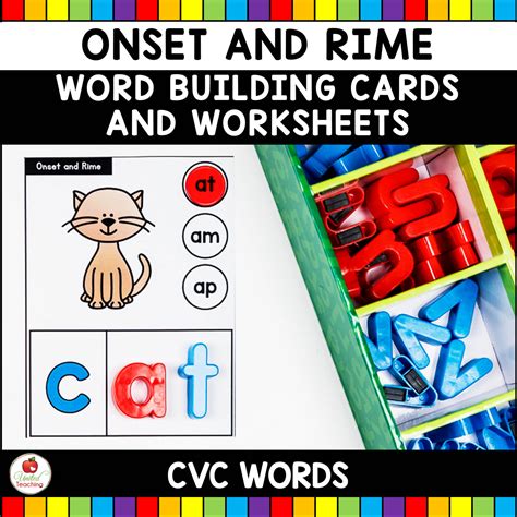CVC Onset and Rime Task Cards and Worksheets - Worksheets Library