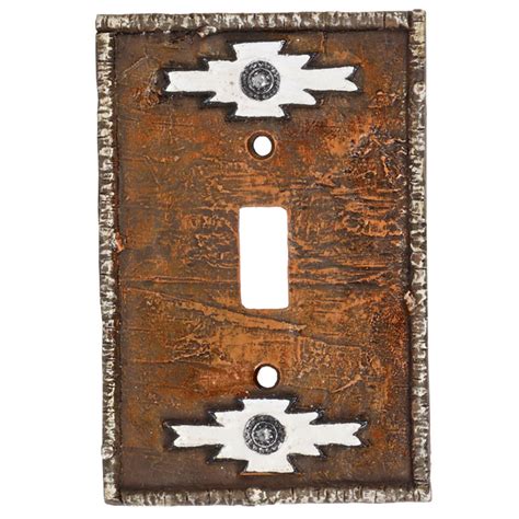 Socorro Single Wall Switch Plate - Hand-Painted Southwestern Design fo