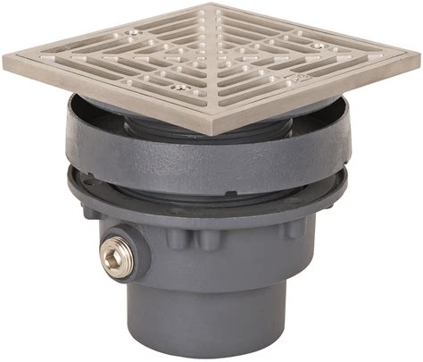 SIOUX CHIEF 832-35DSQ FINISH LINE 3 DUCTILE IRON NO-HUB DRAIN WITH 5 ...