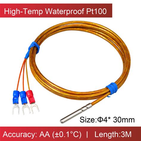 PT100 Temperature Sensor RTD Probe 350°C Platinum ... – Grandado